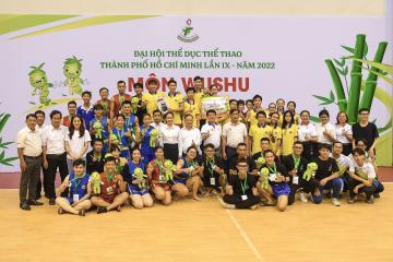 Đại hội Thể dục thể thao TP.HCM lần thứ IX năm 2022: Wushu quận 5 giành hạng Nhất toàn đoàn